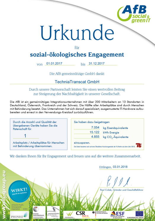 CSR -Urkunde-2017
