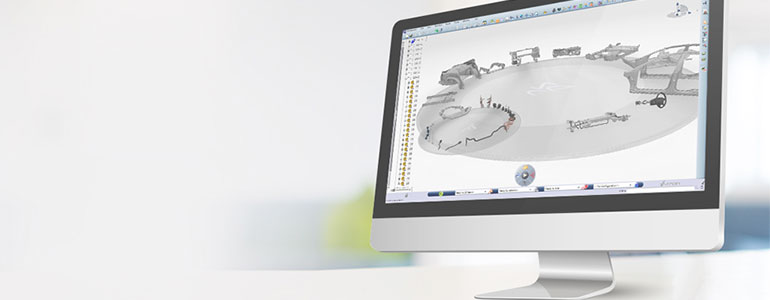 Screen showing CATIA software