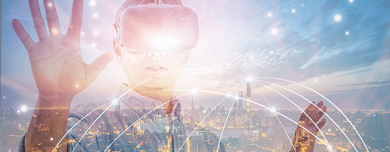 VR verbunden mit IoT lightworks